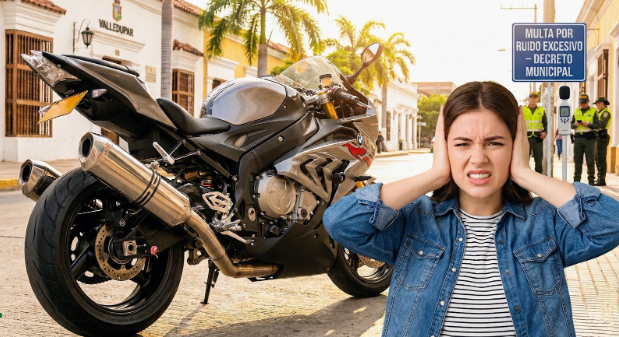 controles de ruido a motocicletas en Valledupar con sonómetro