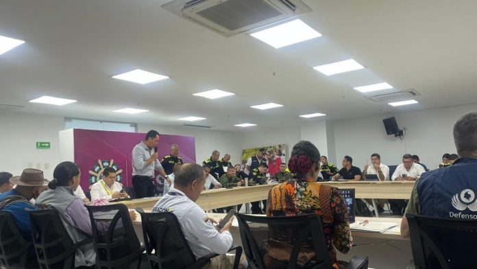 Autoridades y partidos políticos reunidos en el II Comité de Seguimiento Electoral del Cesar