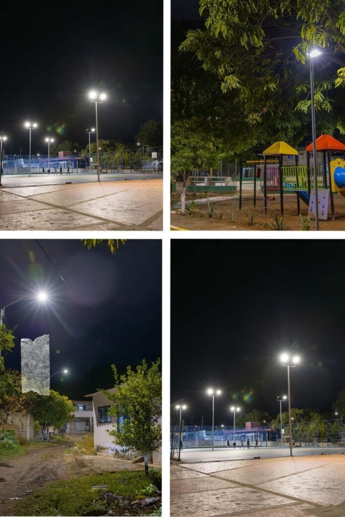 Instalación de luminarias LED en barrios de Valledupar