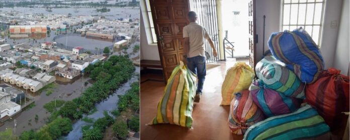 La Pastoral Social y el Banco de Alimentos motivan a los vallenatos a donar y convertir las parroquias en puntos de acopio para apoyar a Córdoba.
