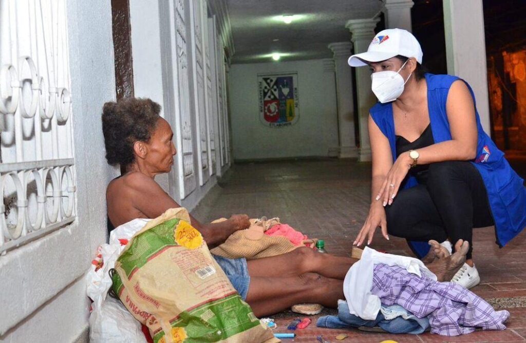 Personas en situación de calle en Valledupar y atención social en calle.
