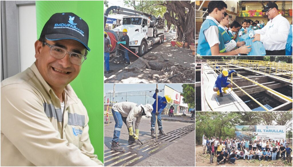 Gestión comercial directa de Emdupar en labores operativas y técnicas en Valledupar.