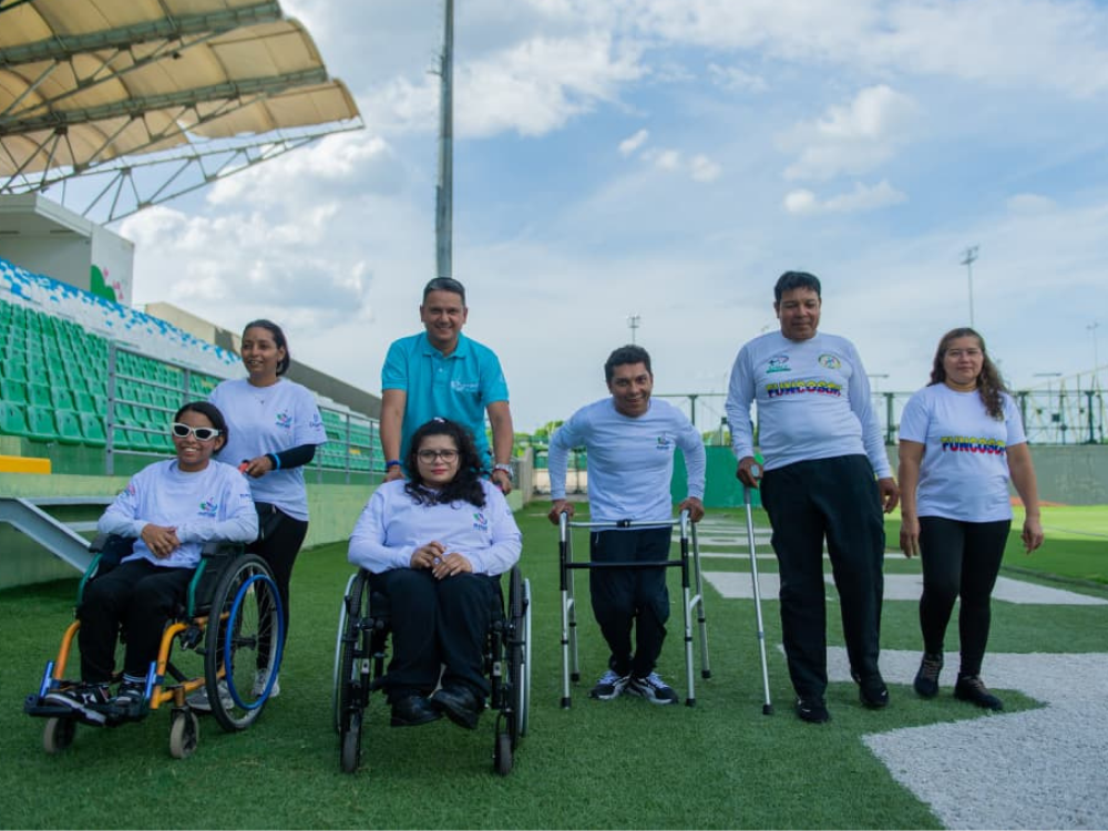 personas en sillas de ruedas en los juegos parasuramericanos Valledupar 2026.