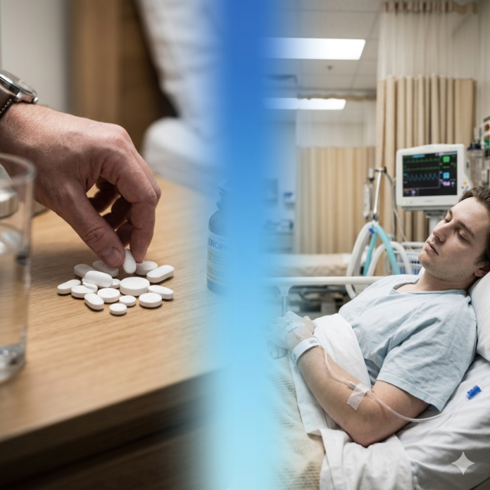 Imagen representativa del reto del acetaminofén, un desafío viral que preocupa a médicos por sus riesgos para la salud de los jóvenes.