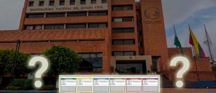 Preparativos del tarjetón presidencial para la primera vuelta 2026 en Valledupar