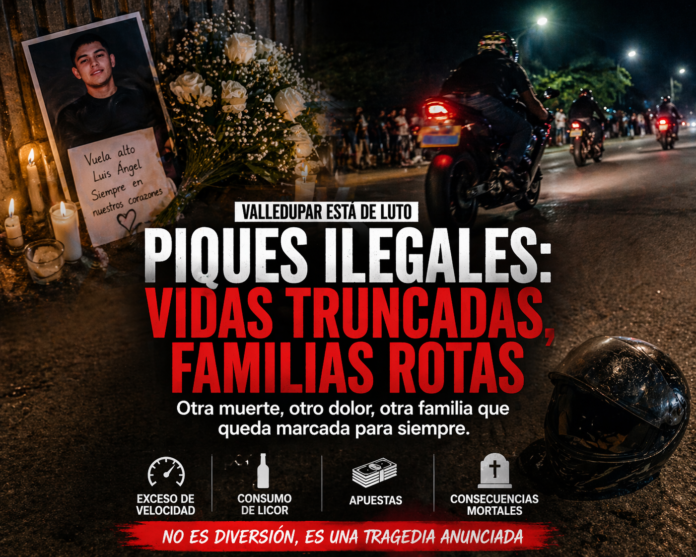 Piques ilegales en Valledupar dejan muertos, familias rotas y luto en la ciudad