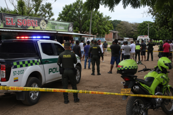 Operativo policial tras el ataque armado en Río Seco, corregimiento del norte de Valledupar