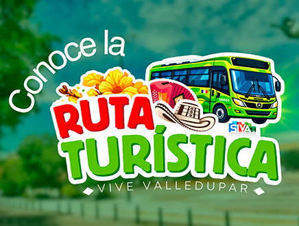 Banner oficial de la Ruta Turística Vive Valledupar del SIVA para el 59° Festival de la Leyenda Vallenata.