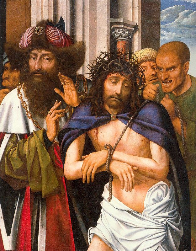 Representación del Ecce Homo con Jesucristo durante la Pasión