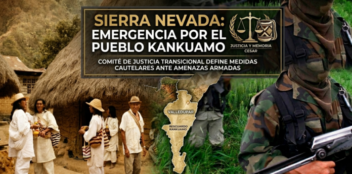 Pueblo kankuamo y soldados en emergencia de seguridad en la Sierra Nevada de Santa Marta, Cesar.