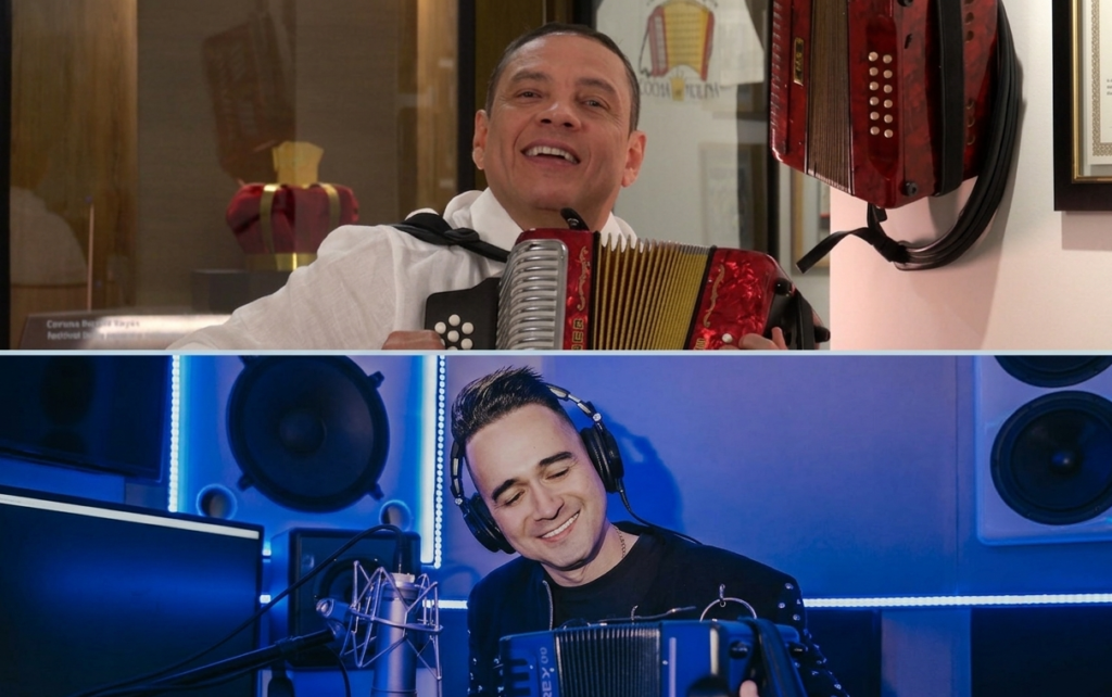 Los Reyes Vallenatos "Cocha" Molina y Sergio Luis Rodríguez representando la evolución del género.