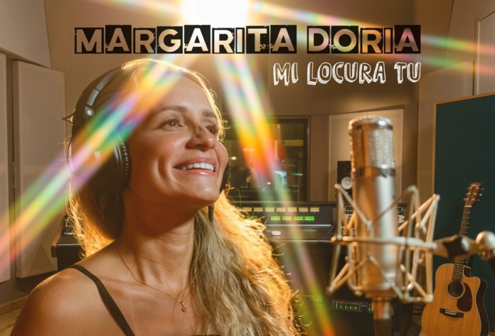 Portada oficial de la cantante Margarita Doria vallenato para su nuevo sencillo Mi Locura Tú.