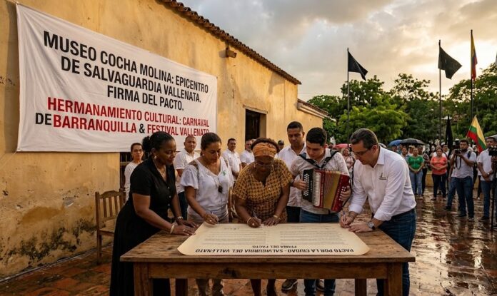 Firma del Pacto por la Ciudad en el Museo Cocha Molina para la salvaguardia de Valledupar en el Festival Vallenato 2026.