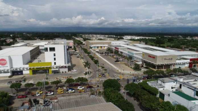 Vista panorámica de un sector del barrio Los Mayales en Valledupar