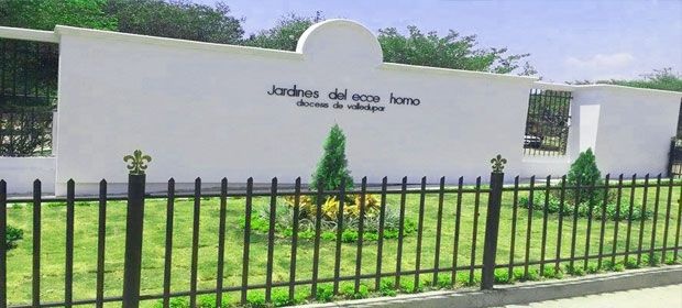 Fachada principal del Cementerio Jardines del Ecce Homo en Valledupar, lugar del homenaje a Rafael Escalona.