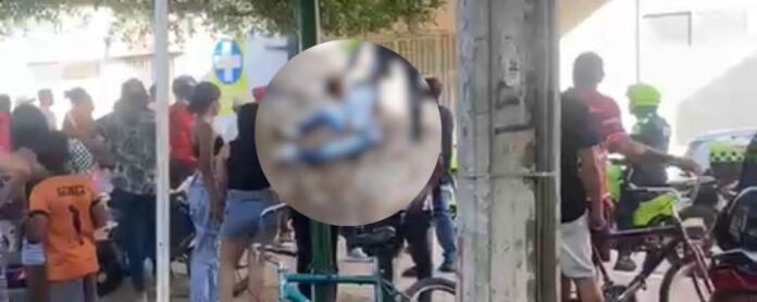 Habitantes de Brisas de la Popa en Valledupar se reúnen tras el enfrentamiento armado con la Policía.