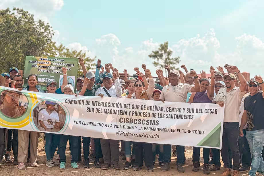 Familias campesinas beneficiadas con el predio La Alquería en zona rural de Valledupar